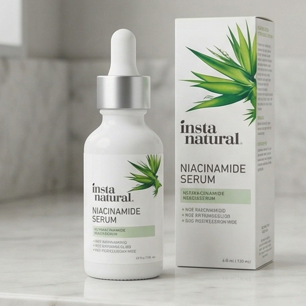 InstaNatural Niacinamide Serum Hyaluronic Acid Vitamin E Avocado Oil 2oz‎ 60ml